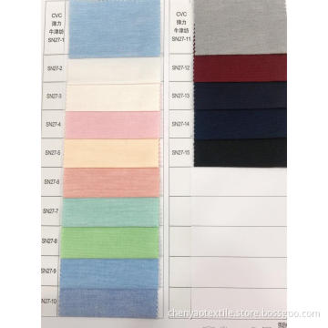 CVC Stretch Oxford Dyed  Fabric